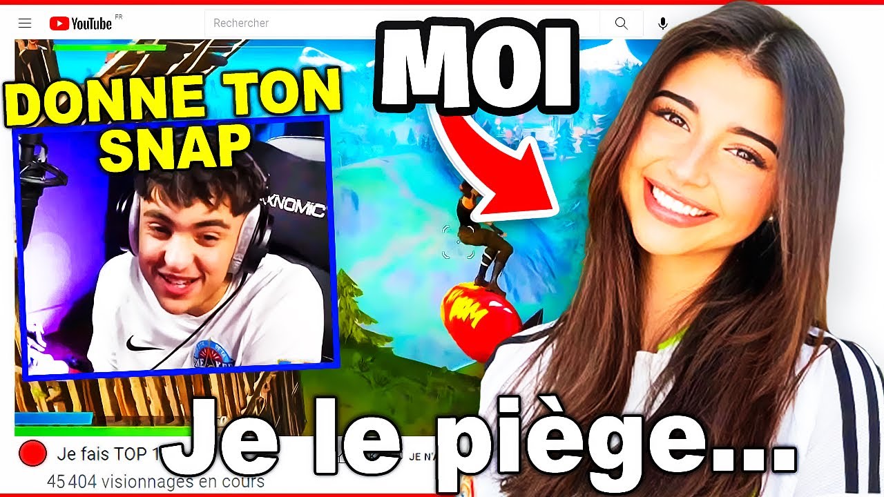 J'ai DRAGU&Eacute; INOXTAG en FILLE sur Fortnite...