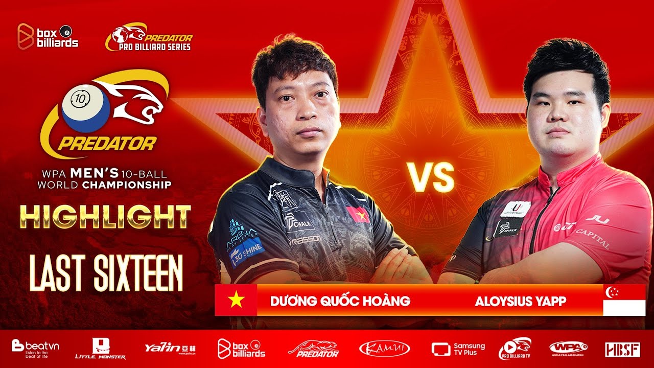 HIGHLIGHT: Dương Quốc Hoàng vs Aloysius Yapp | 2025 PREDATOR WPA MEN'S 10-BALL WORLD CHAMPIONSHIP