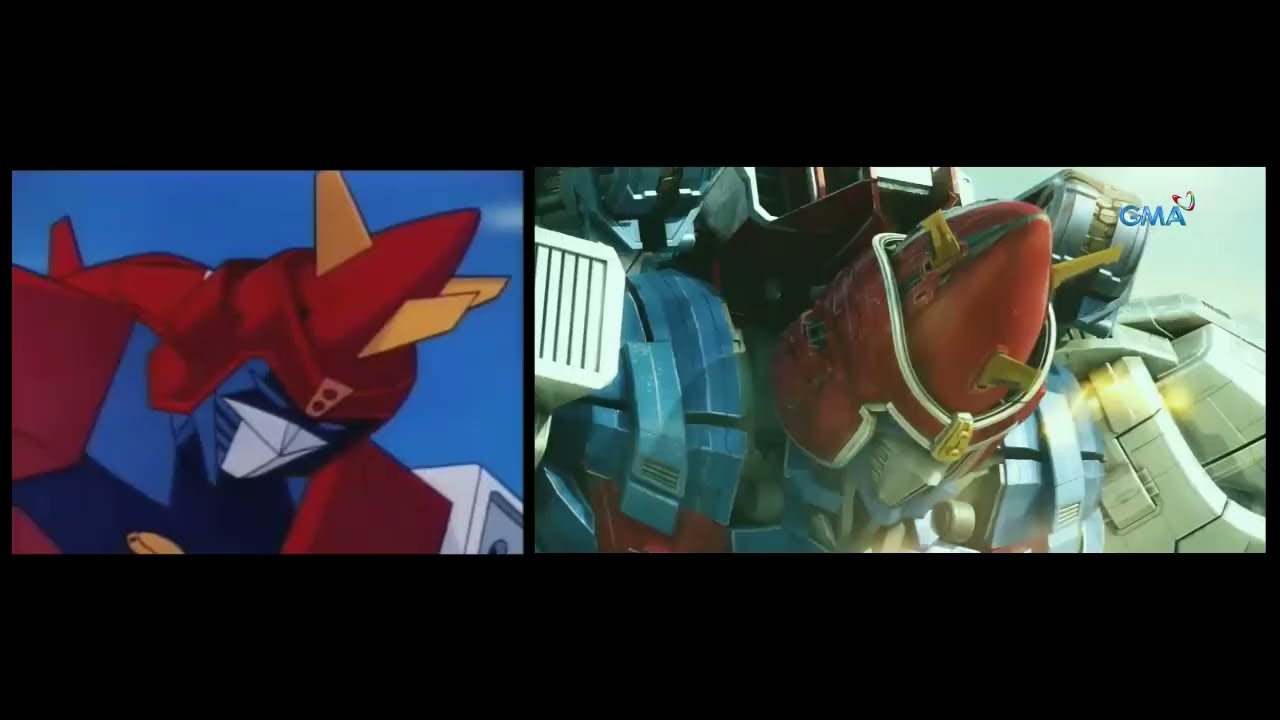 Voltes V Volt In Sequence Comparison (Synced) HD
