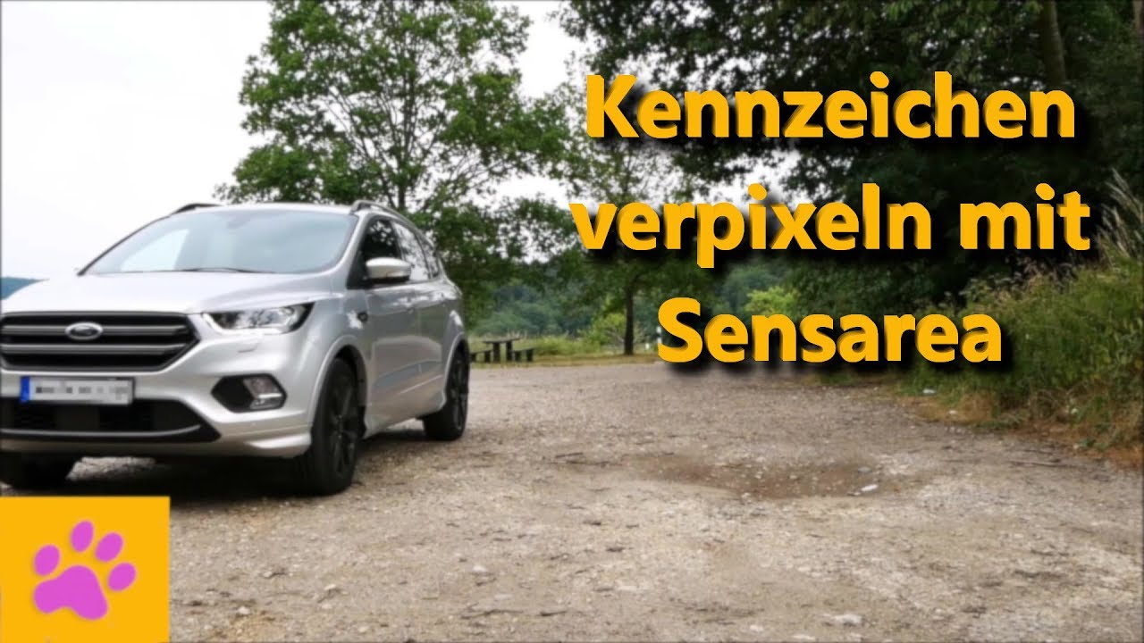 Kennzeichen verpixeln mit Sensarea Freeware [Tutorial und Test]