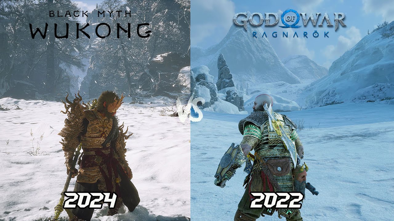 Black Myth Wukong vs God of war Ragnarok - Interesting Details & Physics Comparison