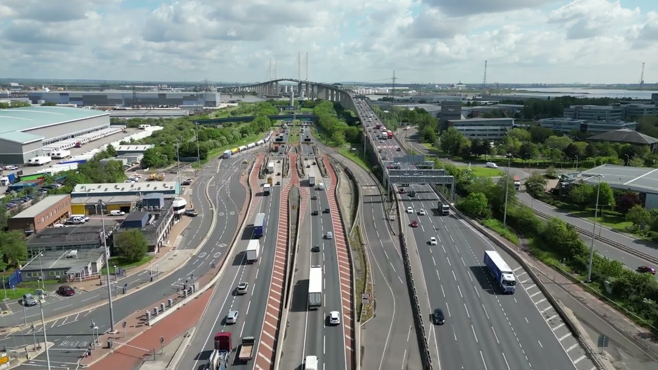 M25 Dartford Tunnel North by Air