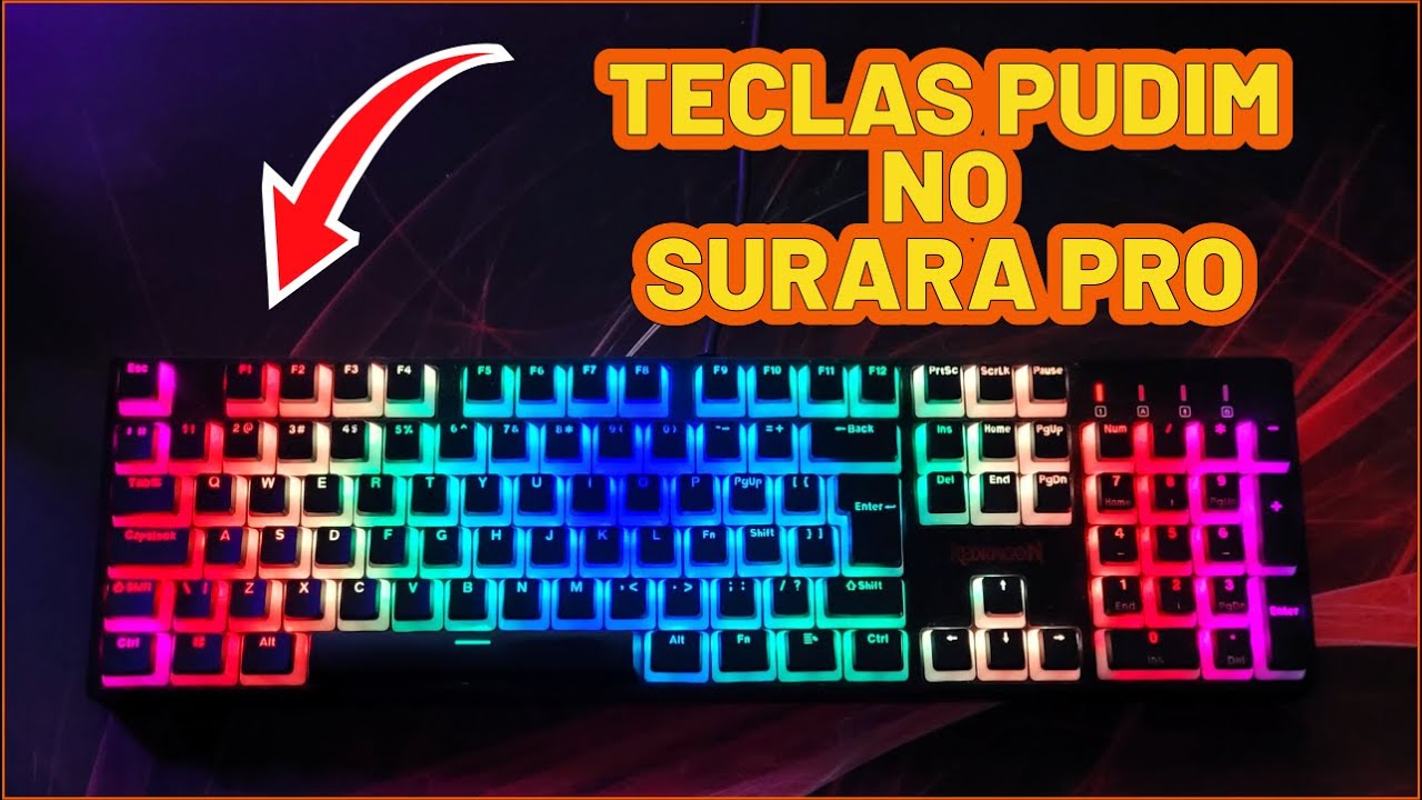 KEYCAPS PUDIM DO ALIEXPRESS -  MODIFICANDO O TECLADO SURARA PRO