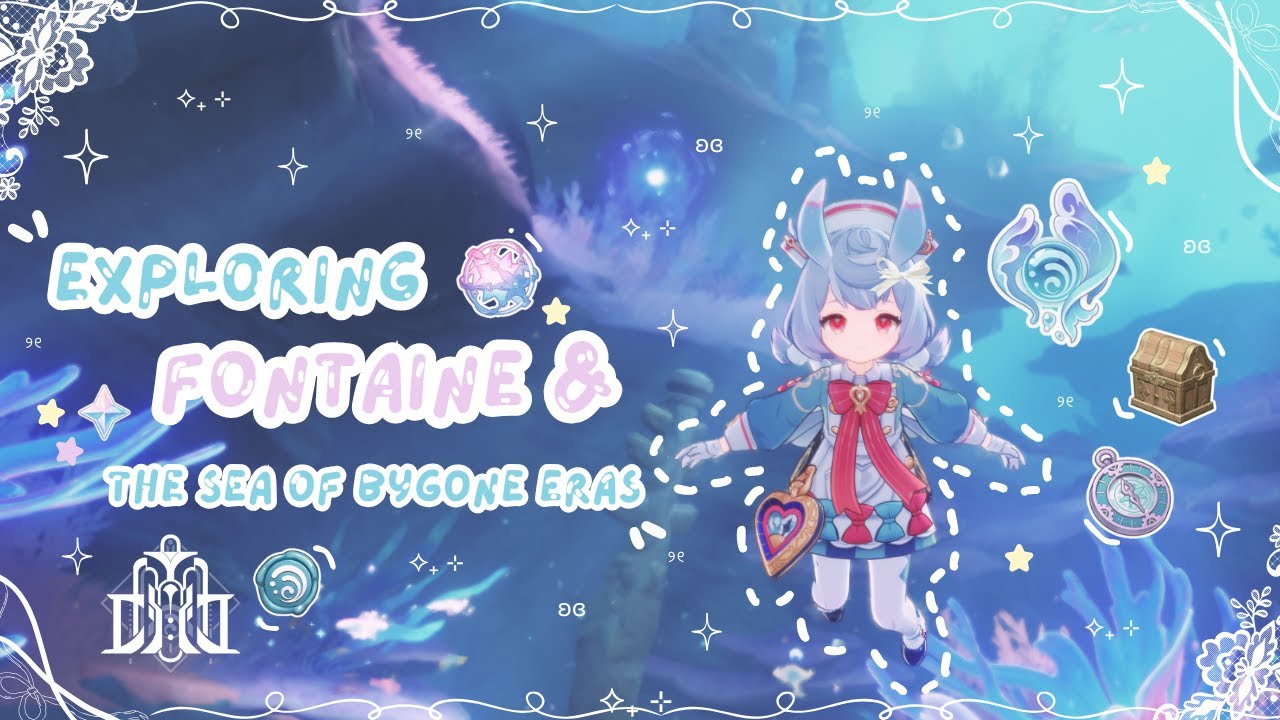 Погружение в исследование Фонтейна 🧊ɞ ₊˚ (+закадровый голос) | уютный геймплей Genshin