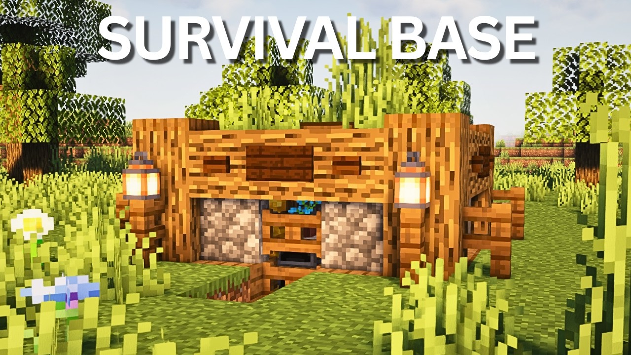 Minecraft: Starter Survival Base! (EASY) | Tutorial ⚒️