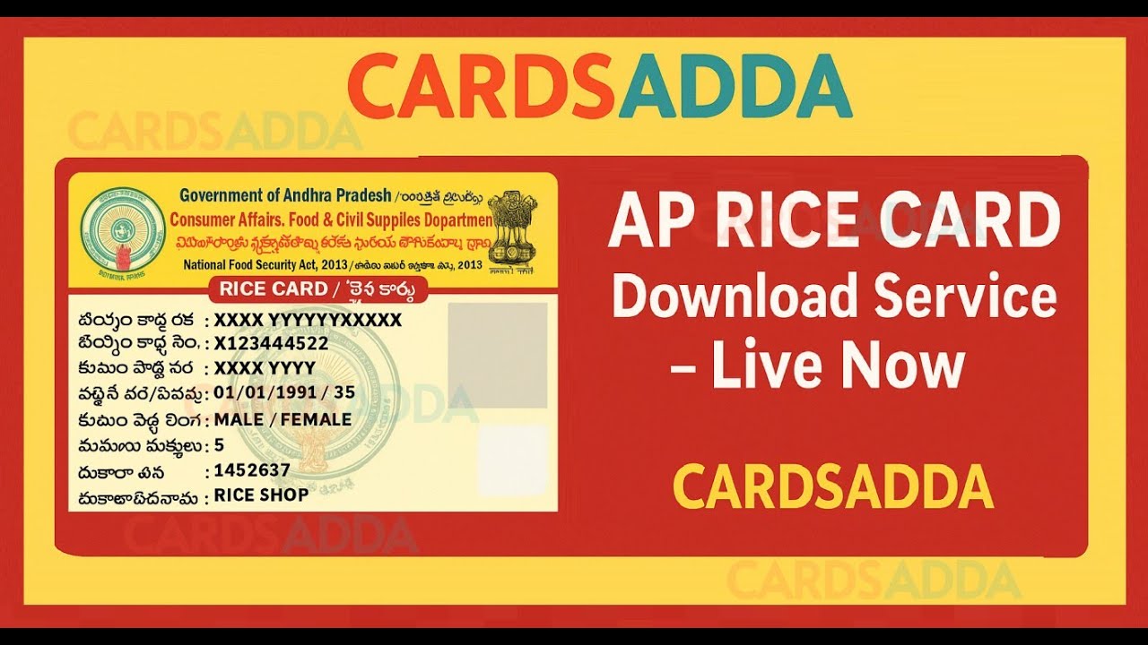 ANDRA PRADESH RICE CARD/SMART CARD DOWNLOAD EASILY