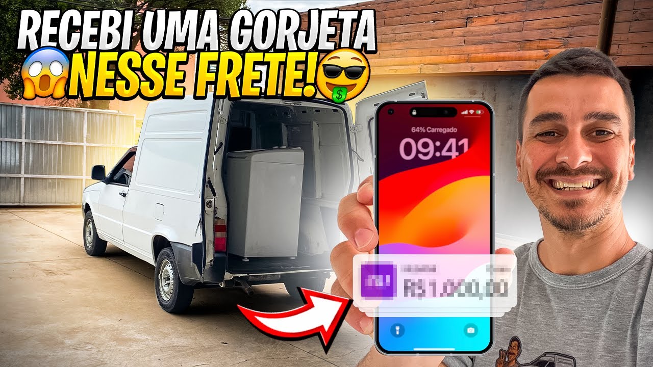 FRETE DE MUDANÇA | GANHEI UMA GORJETA ALTA 😱