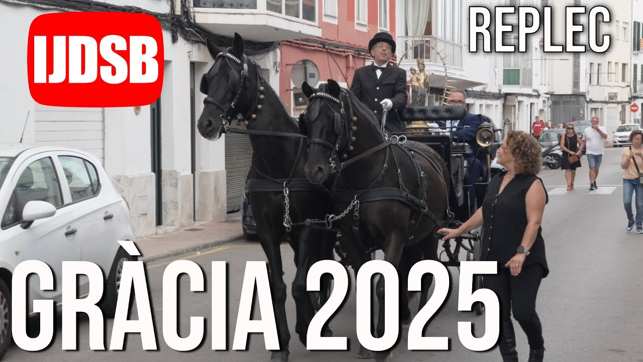 Replec 🟡 Dia de Gràcia 2025 ♥️ Maó 🐴 Festes de Menorca 🐴 cavall de raça menorquina