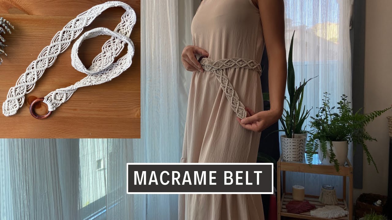 Makrome Kemer Yapımı || DIY Macrame Belt Tutorial || Boho Belt