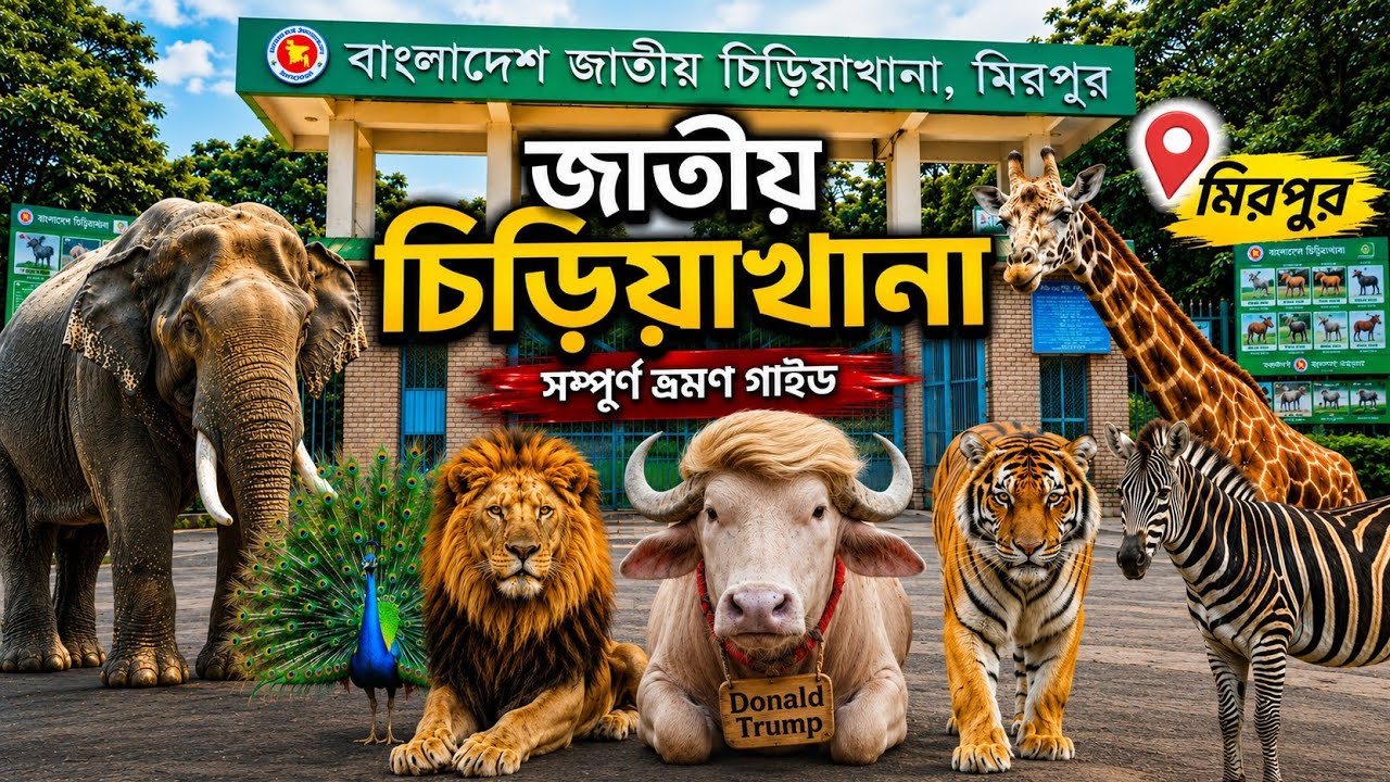 Всё о поездке в Национальный зоопарк Бангладеш 🇧🇩 | Национальный зоопарк Дакки | Национальный зоо...