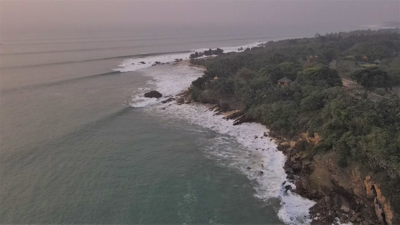 Dawn patrol at one of Ghana's longest waves (550m) Surfing Ghana