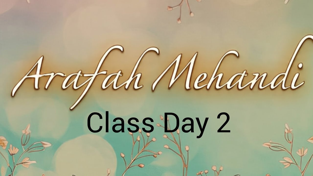 Mehnadi class 2 (Bold flowers) #mehnadi design #mehnadi #henna