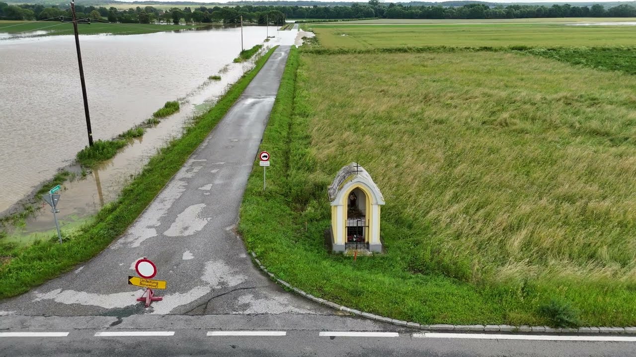 Hochwasser an der Pinka in Deutsch Schuetzen, 2024-06-10 11:25