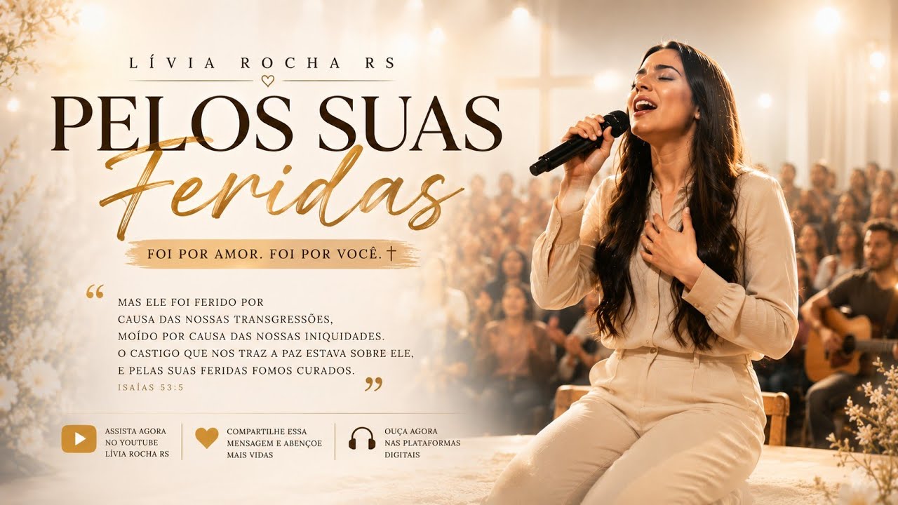 Pelas Suas Feridas | Lívia Rocha RS (Gospel de Cura e Fé) 🙏✨