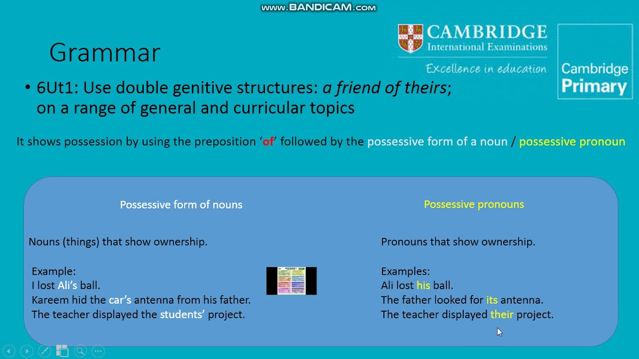 6RUt1 Grammar Double Genitives