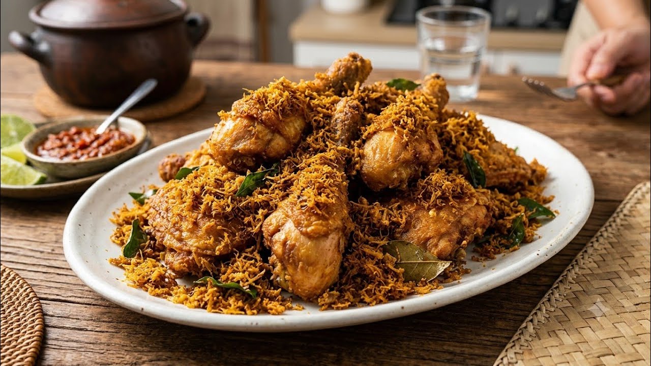 Resep AYAM GORENG LENGKUAS Enak Banget Untuk Buka Puasa