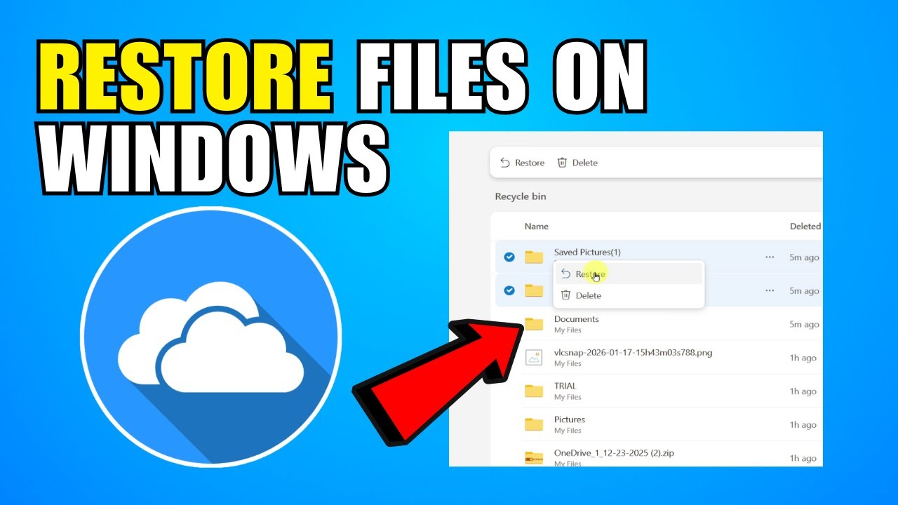How To Restore OneDrive Files On Windows (2026) (Complete Guide)