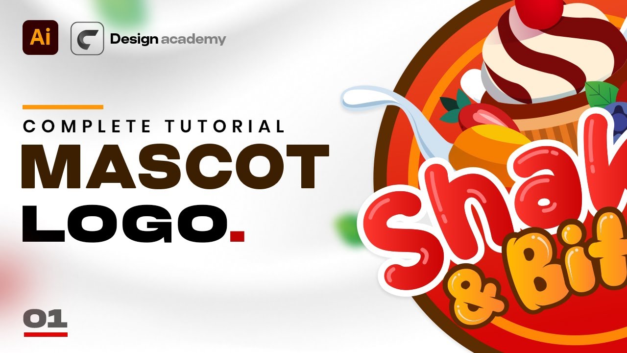FOOD MASCOT Advanced Logo Design Course - Design Lab Pro 1.0