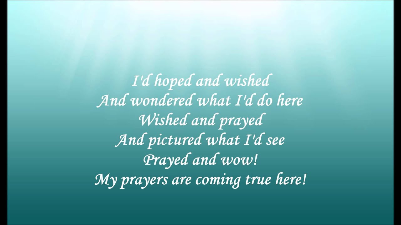 Beyond My Wildest Dreams Karaoke / Instrumental The Little Mermaid - The Musical