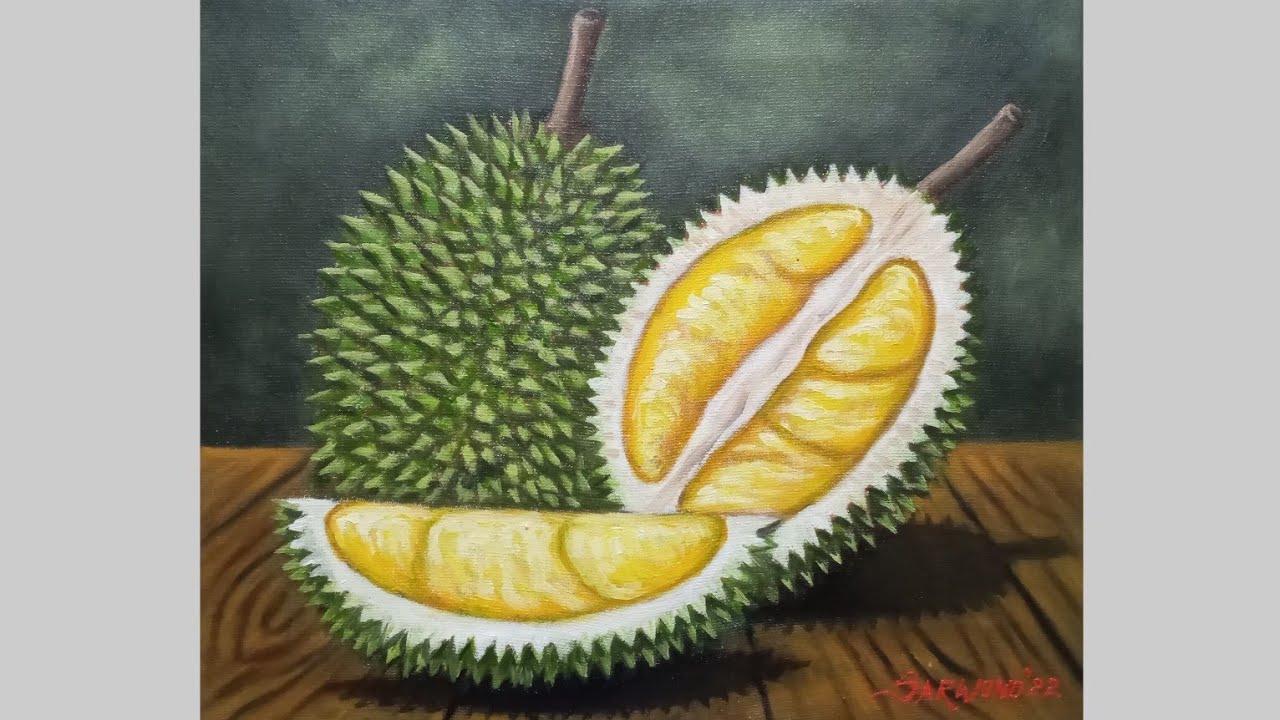 Cara Melukis Buah Durian / Wono Wong