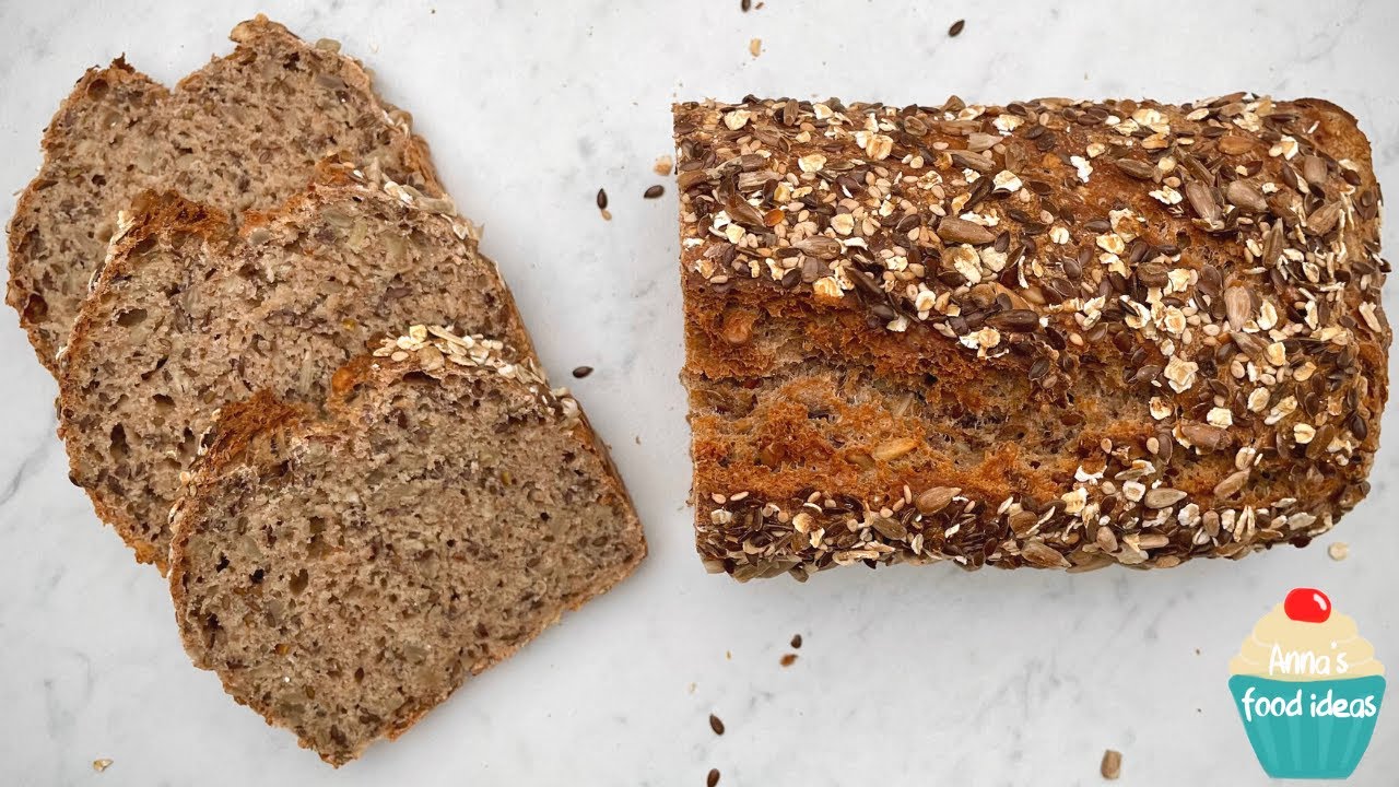 🍞 Gesundes Vollkornbrot selber backen | Einfaches & saftiges Dinkelbrot Rezept 💚
