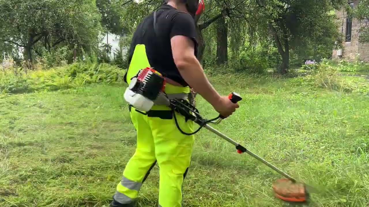 INSANE Overgrown Garden Cleanup | 2m Grass, Hidden Hazards & ASMR Trimming Transformation