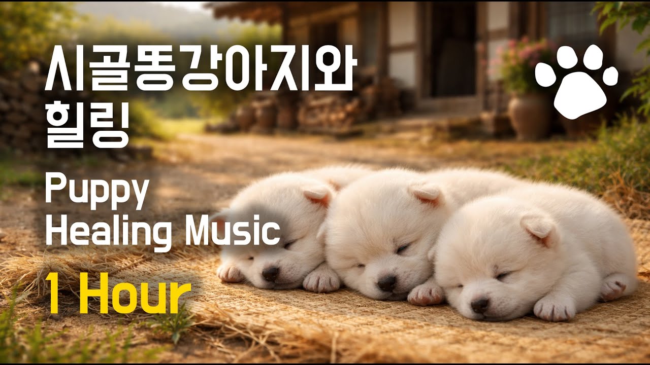 시골 똥강아지와 🐶 해질녘까지 꿀잠 힐링 낮잠 (1시간) Soft Piano Jazz for Relaxation