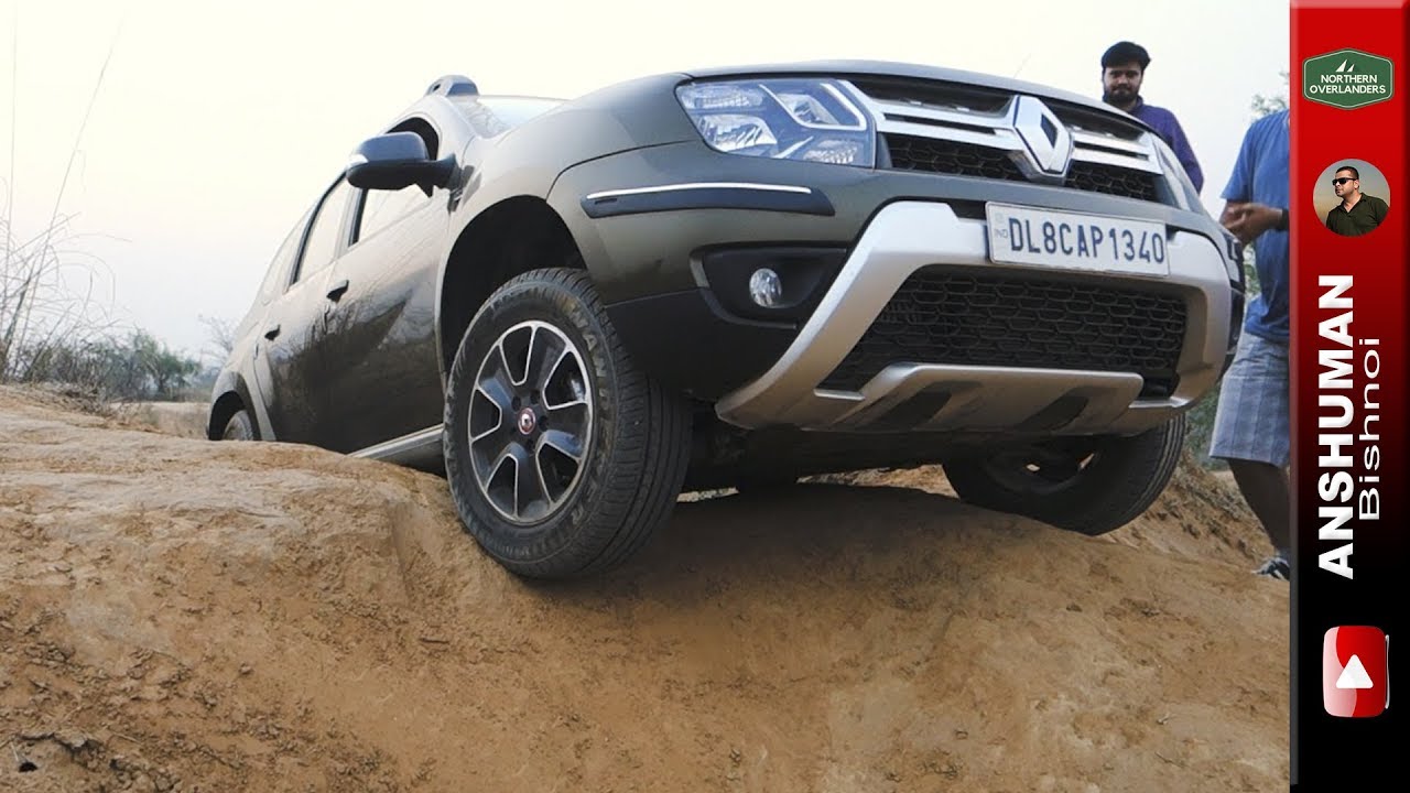 Renault Duster AWD: Tries an old obstacle.