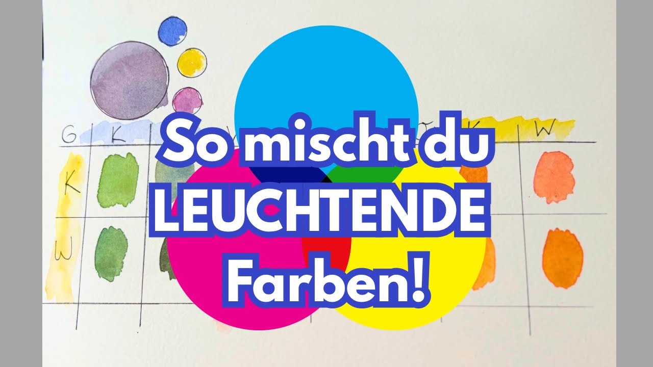 Leuchtende vs. gedämpfte Farben – so mischst du richtig! | Aquarell Tutorial