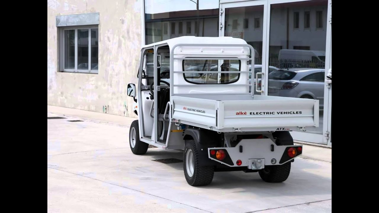 Doppelkabine Elektro Transporter mit Kipper - www.alke.eu
