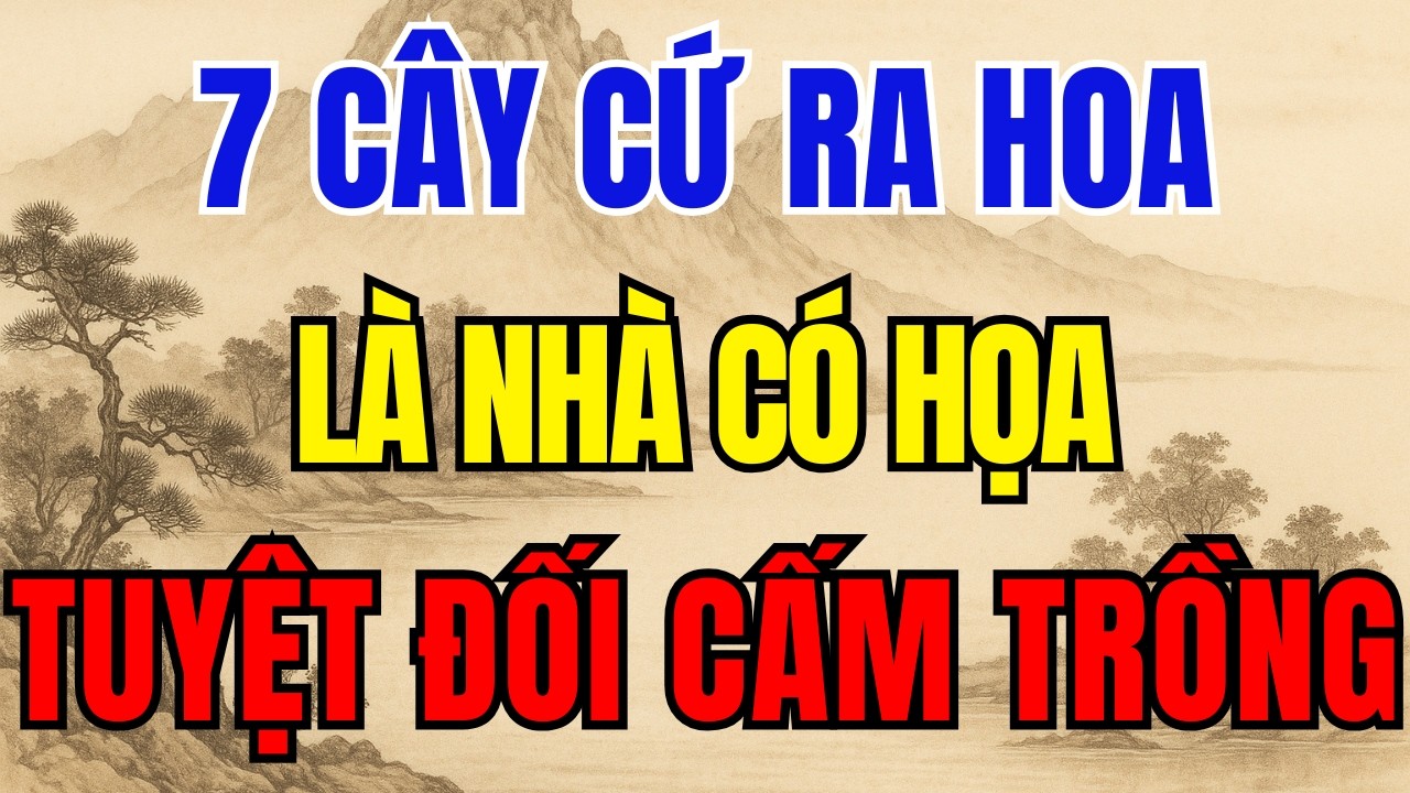 7 Cây Cứ Ra Hoa Là Nhà Có Họa - Tuyệt Đối Cấm Trồng Kẻo Mất Mạng Chết Oan! #phongthuy