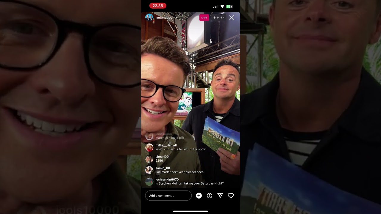 Ant and Dec Live Stream: Jungle Club 28/11/23