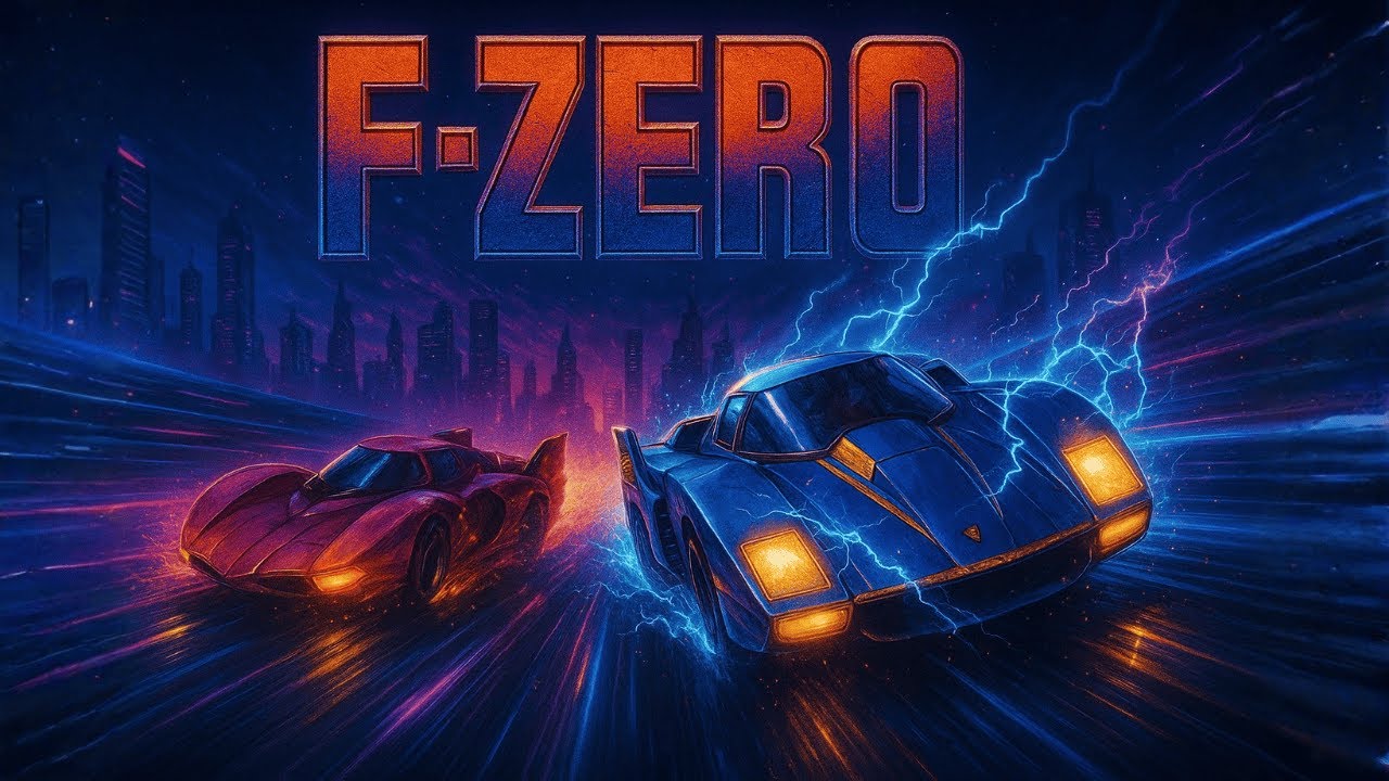 F-Zero • Racing Through Neon Skies | Retrowave × Heavy Metal Tribute (Pixel Wave)