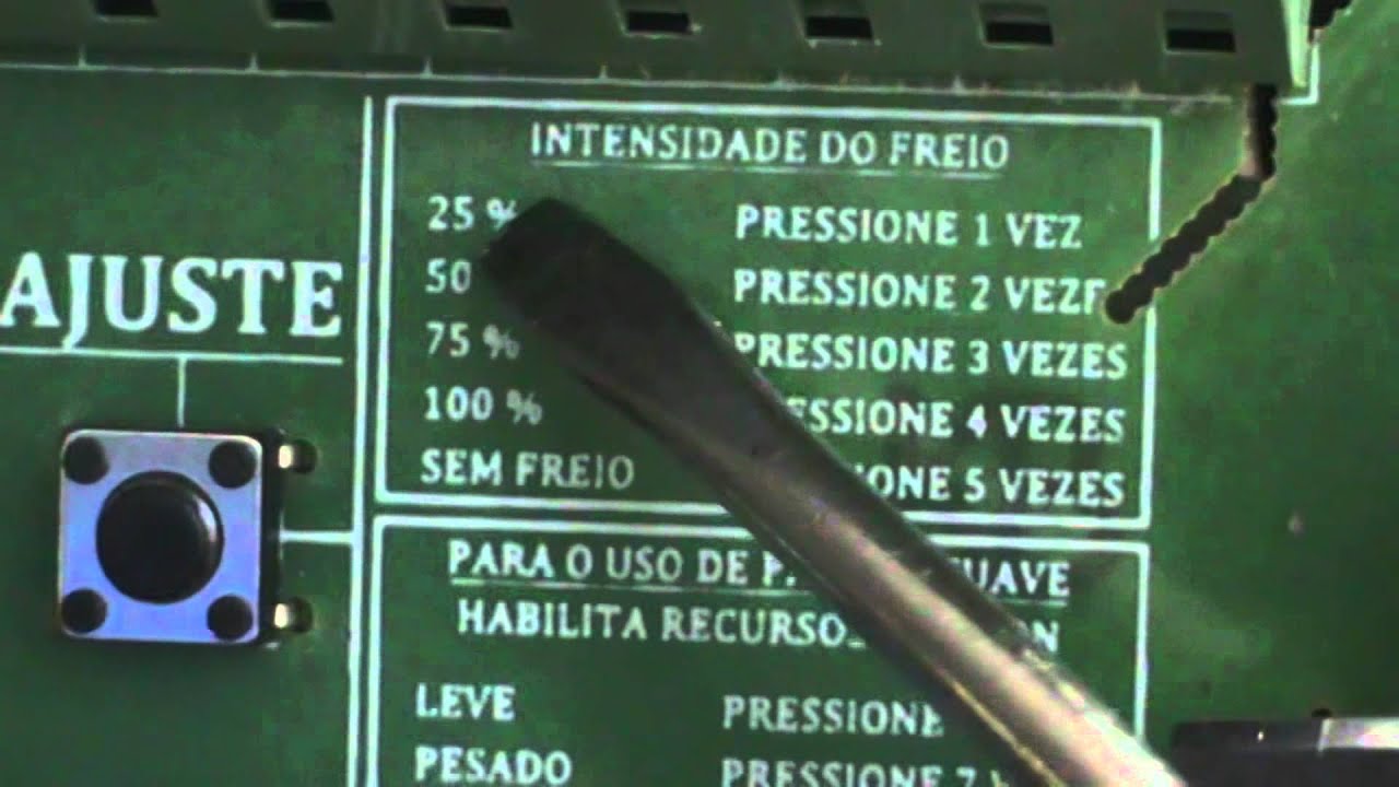 regulando o freio da placa rossi