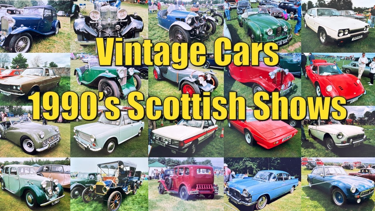Vintage Cars At Scottish Car Shows In The 1990's