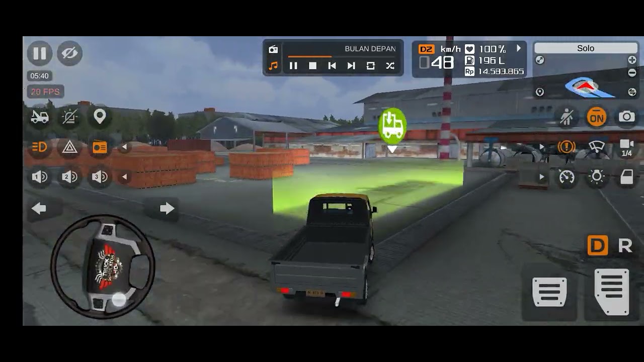 TRUCK SIMULATOR INDONESIA SOLO SUKOHARJO AMBIL PABRIK (DRAWING) #trucksimulatoruitimate 