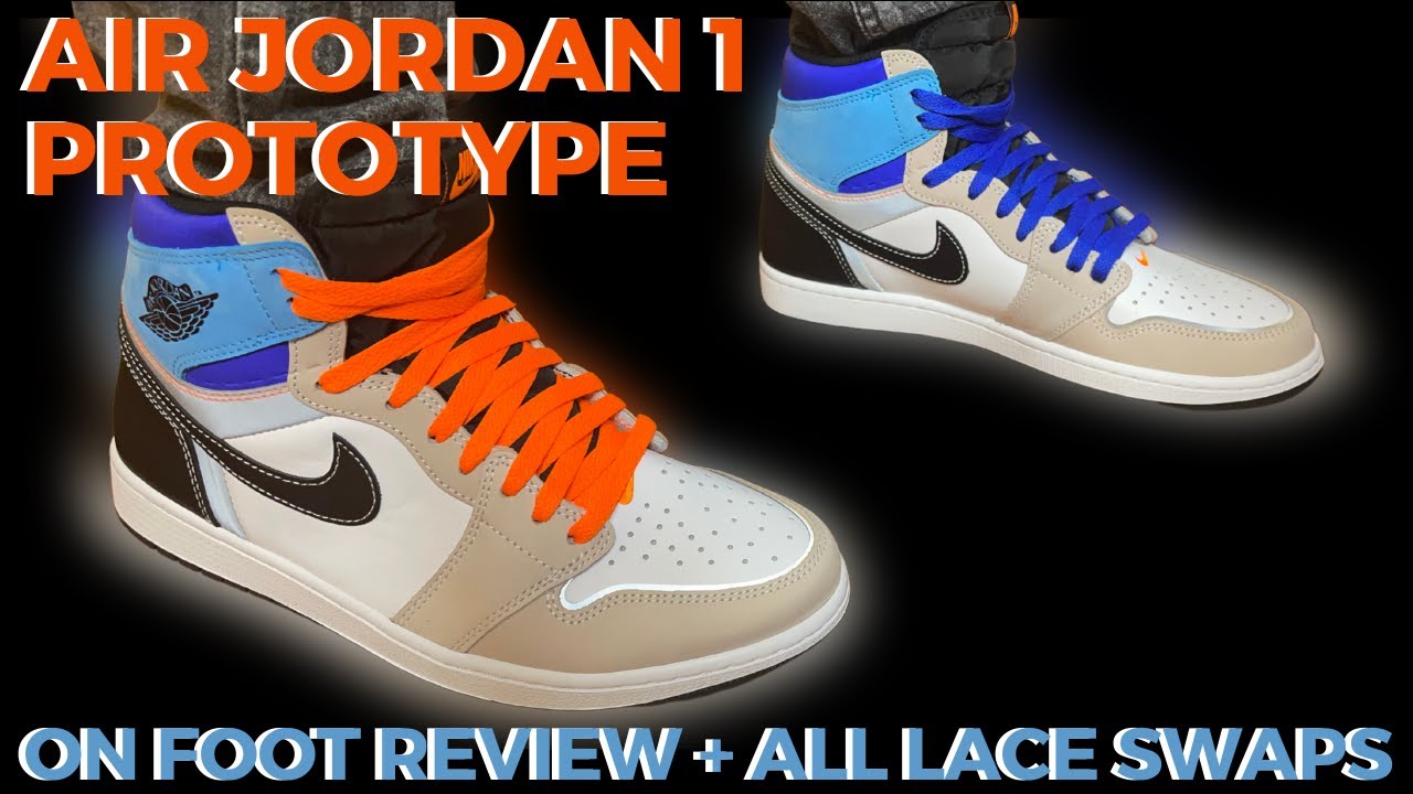 AIR JORDAN 1 PROTOTYPE- Review, On Foot & ALL LACE SWAP!!!  🚨🚨EARLY LOOK🚨🚨!!!