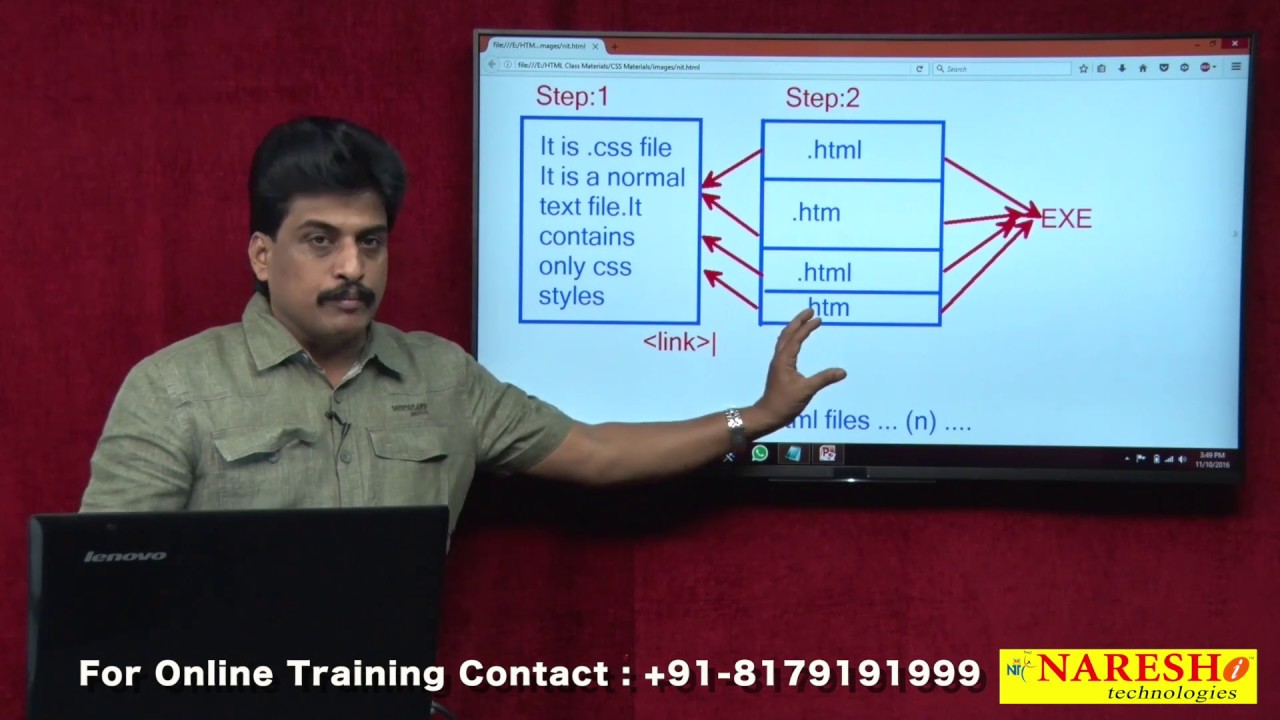Types of Style Sheets | Web Technologies Tutorial | Mr.Subbaraju