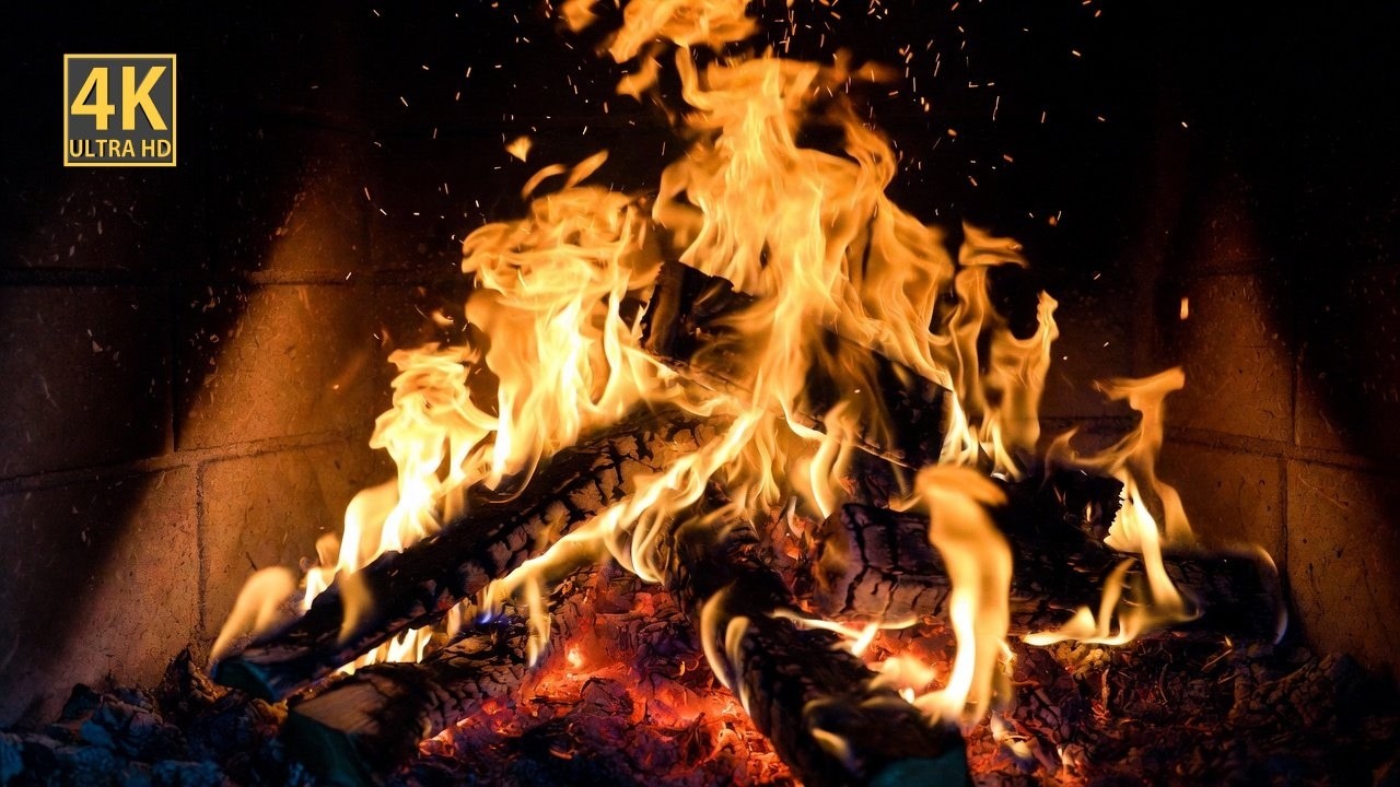 🔥(No Ads) Pure Crackling Fire Sound (No Music) | Burning Logs