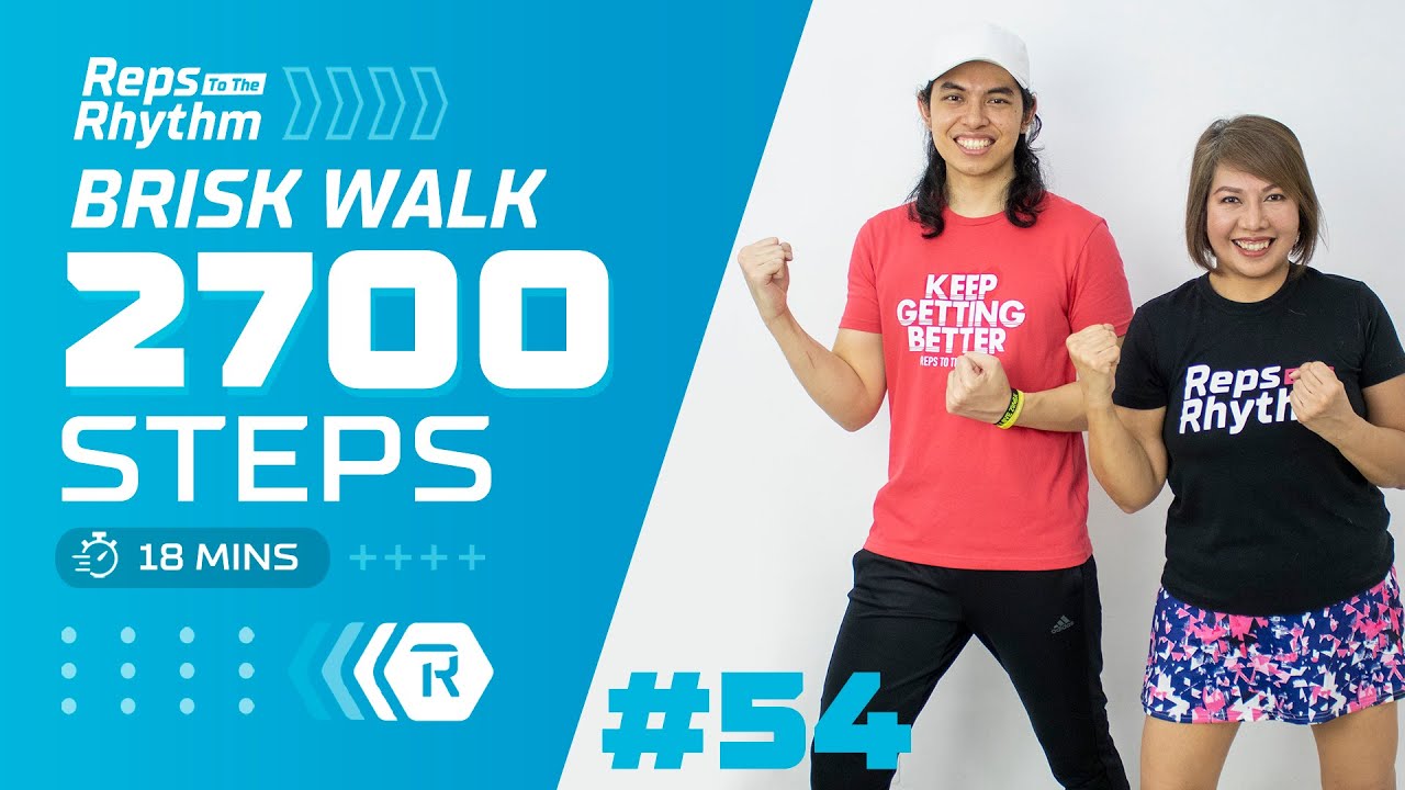 18 MINS BRISK WALK • 135-160BPM • Walking Workout #54 • Keoni Tamayo