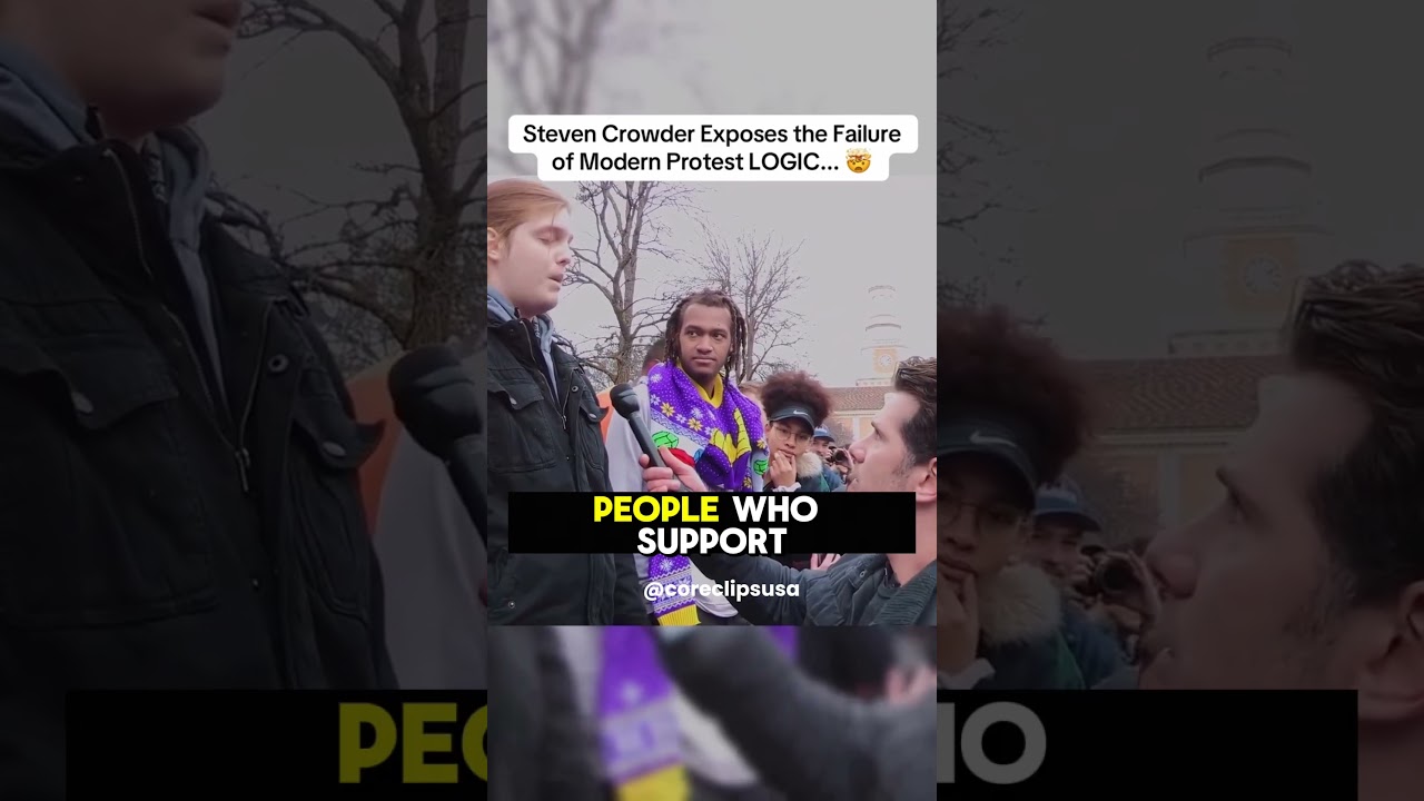 Steven Crowder EXPOSES the FAILURE of Modern Protest LOGIC&hellip; #stevencrowder #usa #debates