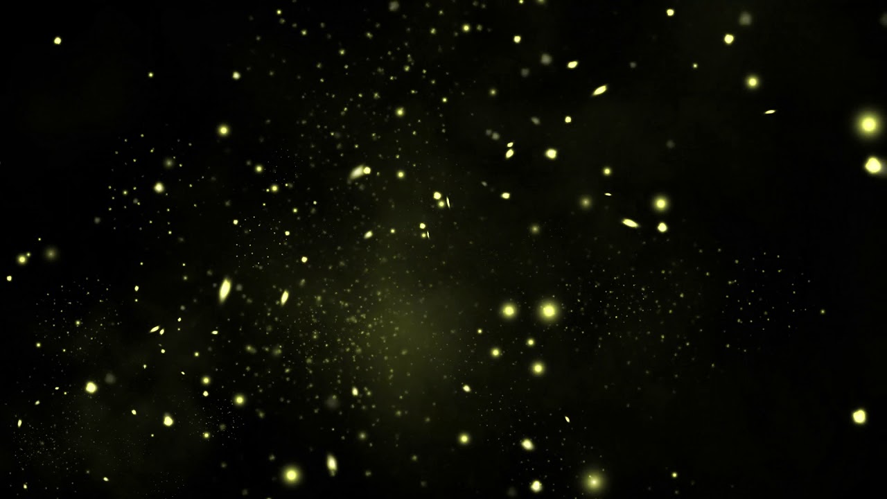 Fireflies Gold Particles Overlay Copyright Free Background
