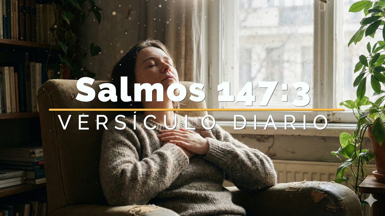 ¿Sientes que tu alma está rota? Escucha este mensaje - versículo diario:Salmos: 147:3