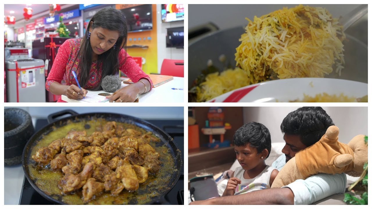 New year gift from Hubby/Non veg feast at home/Mutton dum biriyani/Mutton cutlet/Tawa chicken fry