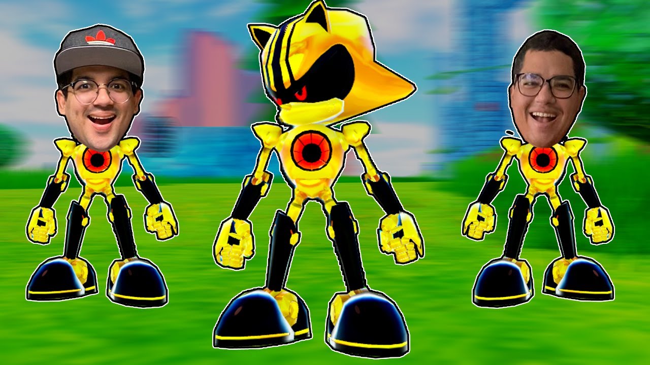 FOMOS TRANSFORMADOS NO SUPER RARO METAL SONIC DOURADO!!
