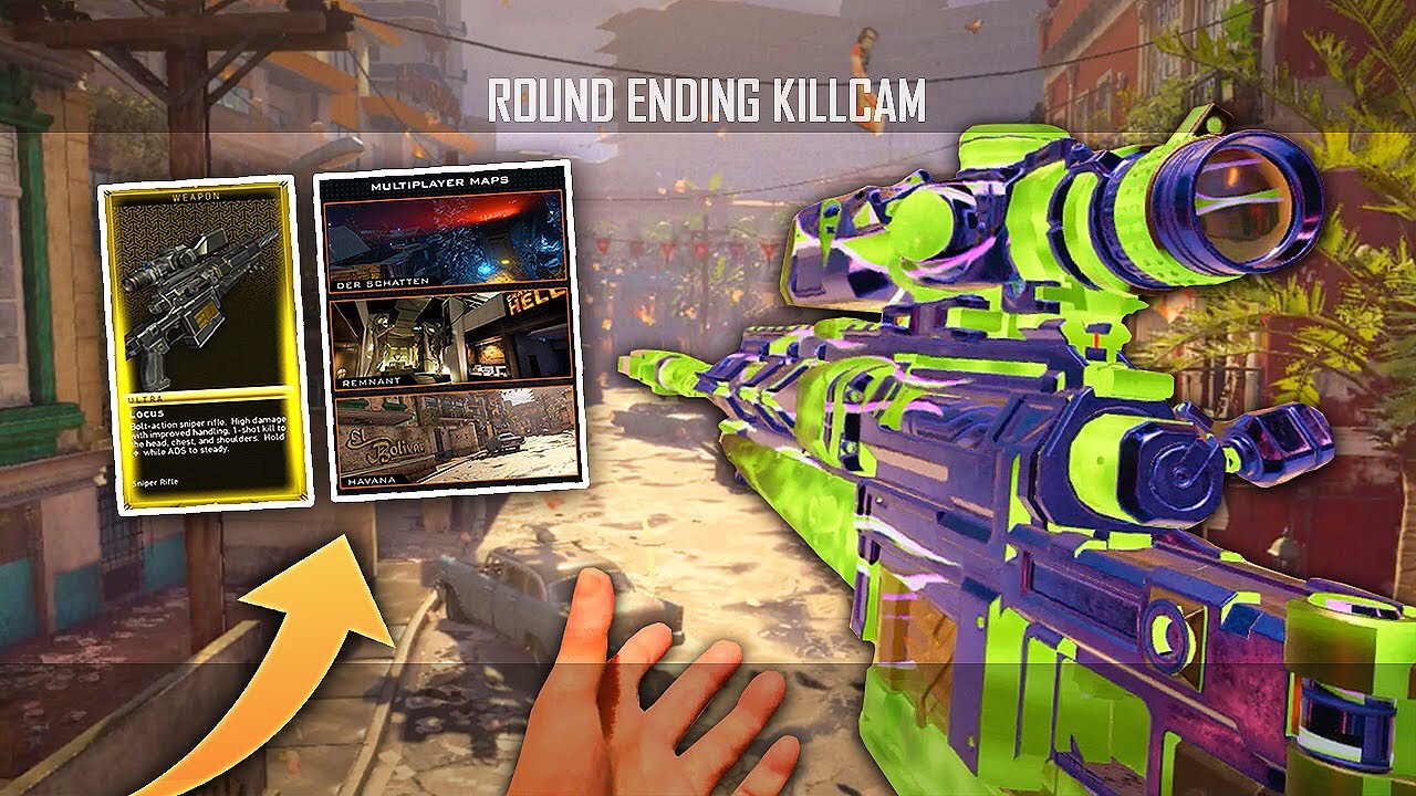 TRICKSHOTTING WITH THE NEW SNIPER ON NEW DLC MAPS! (BO4 Trickshotting w/ 4 KILLCAMS!) #SoaRRC