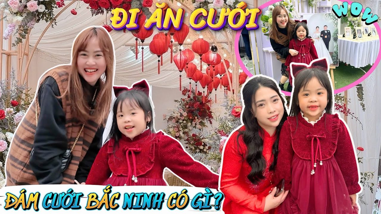 Mẹ Hà Hà Hí Dẫn Em Mint Vy Đi Ăn Đám Cưới Dì Hồng, Mint Vy Ăn Cỗ Vẫn Không quên Lấy Phần Cho Chị Na