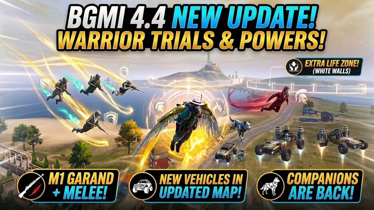 BGMI 4.4 Hero's Crown Update &mdash; New Map, New Car, Weapons & MORE!
