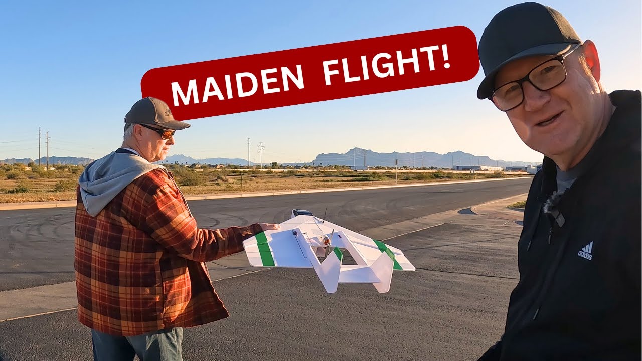 New Design and Maiden Flight - Mantaray Boomer - Will it Fly?