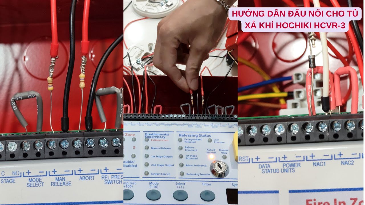 HƯỚNG DẪN ĐẤU NỐI CHO TỦ XẢ KHÍ HOCHIKI HCVR-3 - QuocNam Fire & Security